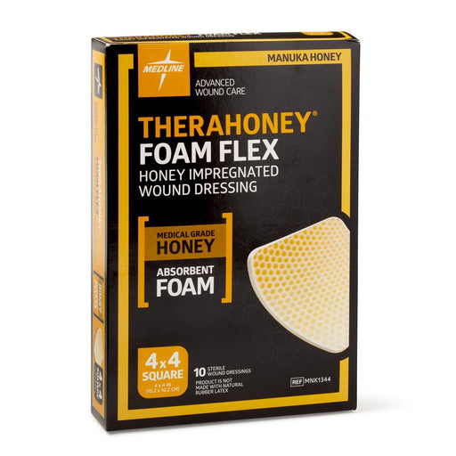 TheraHoney Foam Flex Wound Dressing Sheet - MNK1344 - Medical Supply Surplus