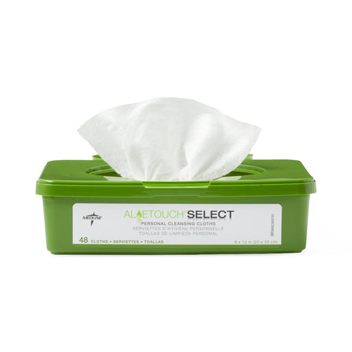 Aloetouch SELECT Premium Spunlace Personal Cleansing Wipes  - Case of 576 - Medical Supply Surplus