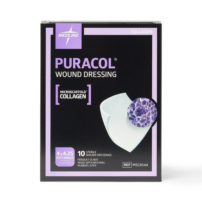 Puracol 4" x 4.25" Wound Dressings - Box of 10 - Medical Supply Surplus