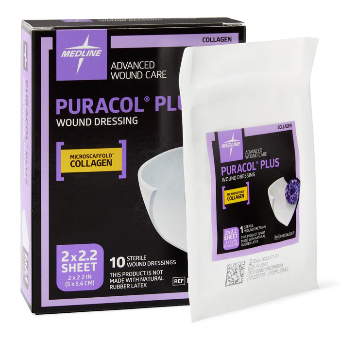 Puracol Plus Collagen Wound Dressings - Box of 10 - Medical Supply Surplus
