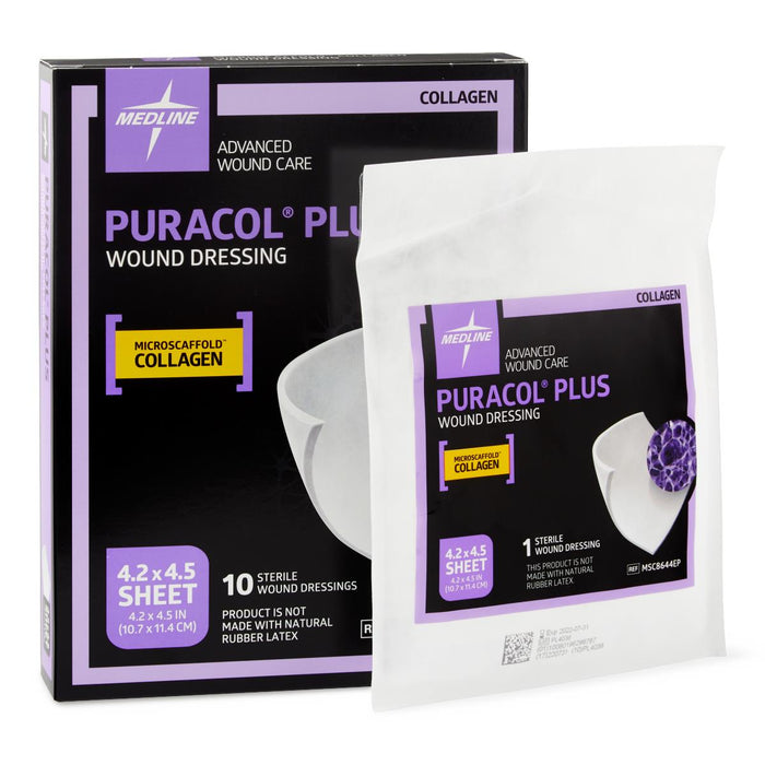 Puracol Plus Collagen Wound Dressings - Box of 10 - Medical Supply Surplus