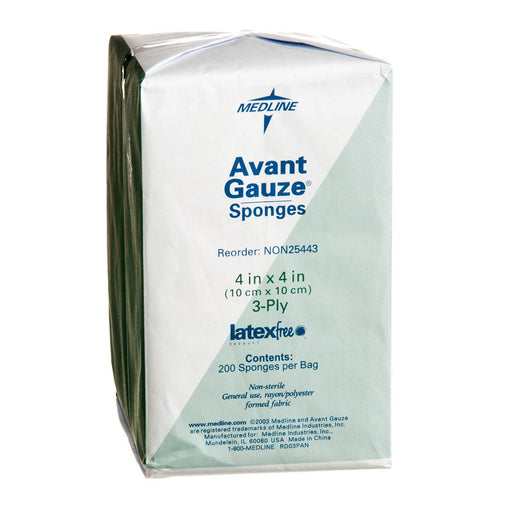 Avant Standard Non-Sterile Non-Woven Gauze Sponges 4" x 4"- NON25443 - Medical Supply Surplus