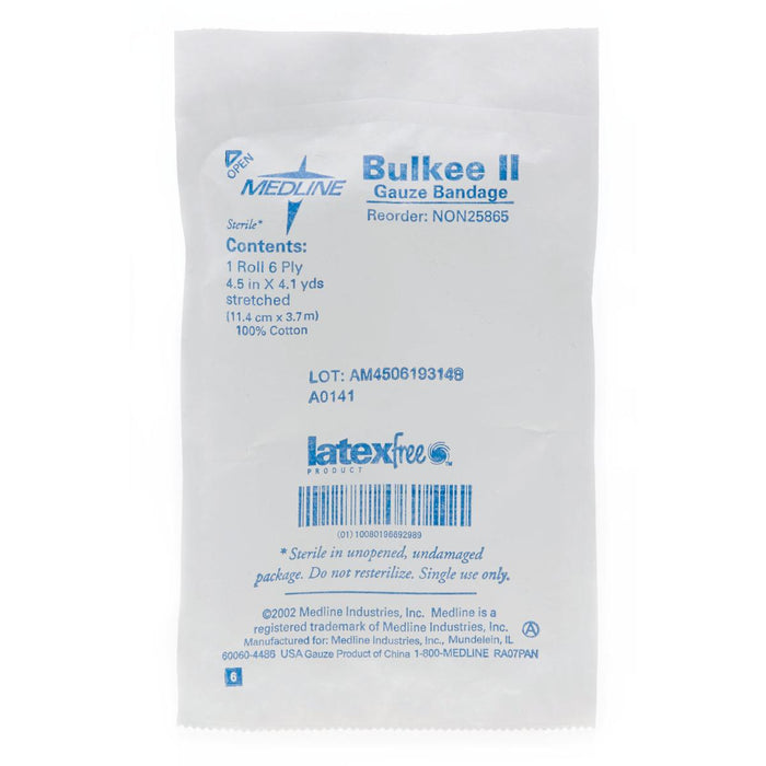 Bulkee II Sterile Cotton Gauze Bandages - Case of 100 - Medical Supply Surplus