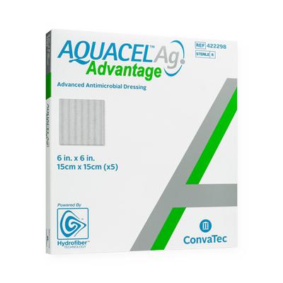Aquacel® Ag Advantage™  Wound Dressing 6" x 6" - 422298 - Medical Supply Surplus