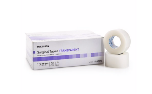 McKesson 1" Plastic Tape NonSterile - Box of 12 - Medical Supply Surplus