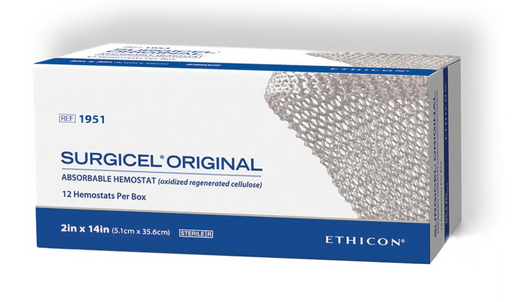 Surgicel®  2x14" Oxidized Absorbable Hemostat Dressing - 1951 - Medical Supply Surplus