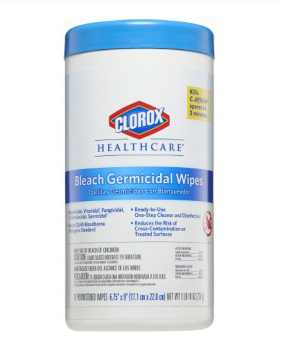 Clorox Healthcare® Surface Disinfectant Wipes - Case of 6 - Medical Supply Surplus