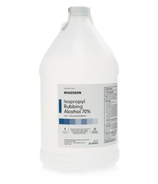 Isopropyl 70% Rubbing Alcohol - Gallon Bottles - Case of 4 - Medical Supply Surplus