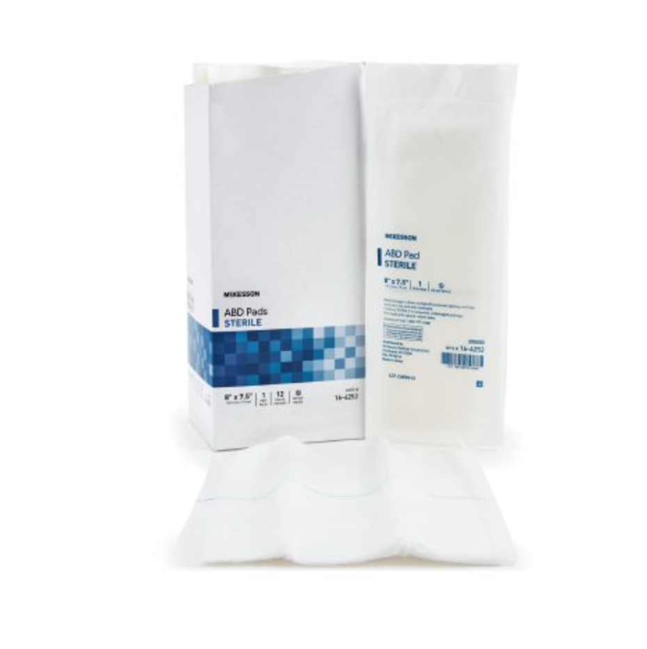 McKesson Nonwoven Sterile Abdominal Pads 8