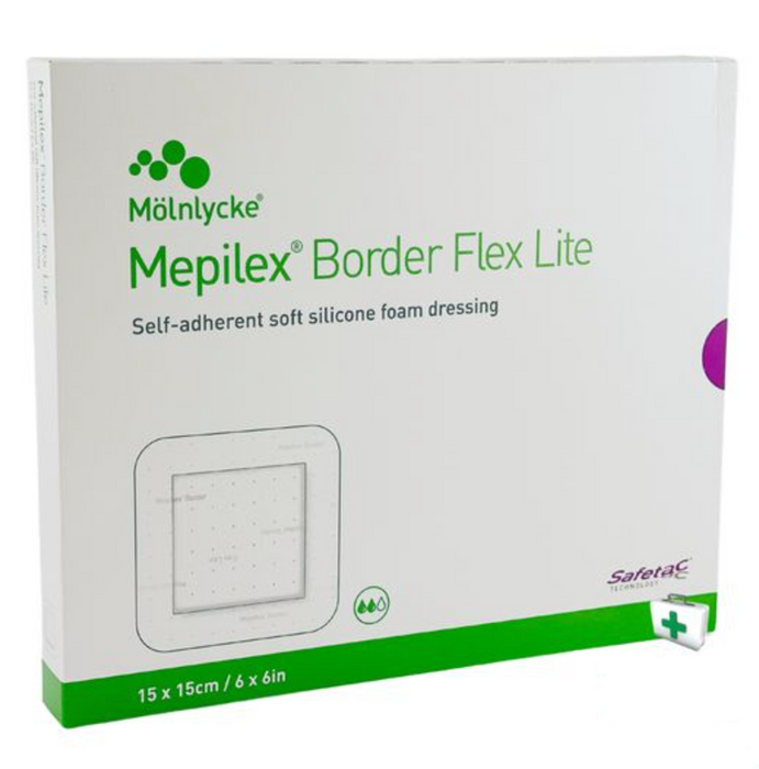 Mepilex® Border Flex Lite 6" x 6" - 581500 - Medical Supply Surplus