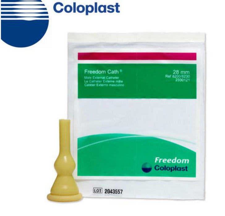Freedom Cath®  Male External Catheter Self-Adhesive Strip Latex - Medical Supply Surplus