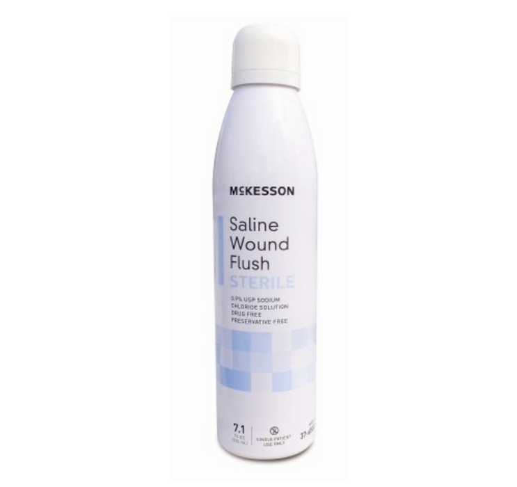 McKesson Saline Wound Flush - 7.1 oz. Spray Can - Medical Supply Surplus