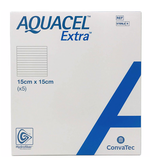 Aquacel® Extra™ Hydrofiber Wound Dressing 6" x 6" - 420673 - Medical Supply Surplus