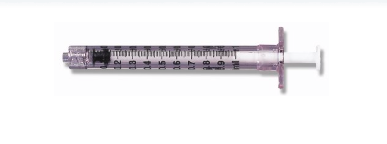 BD Luer-Lok™ 1 mL Blister Pack Tuberculin Syringe  Luer Lock Tip - Medical Supply Surplus