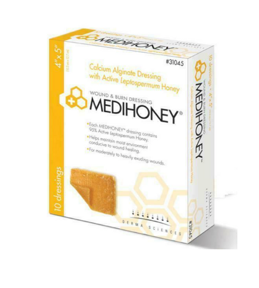 MEDIHONEY® 4 X 5  Calcium Alginate Dressing -  31045 - Medical Supply Surplus
