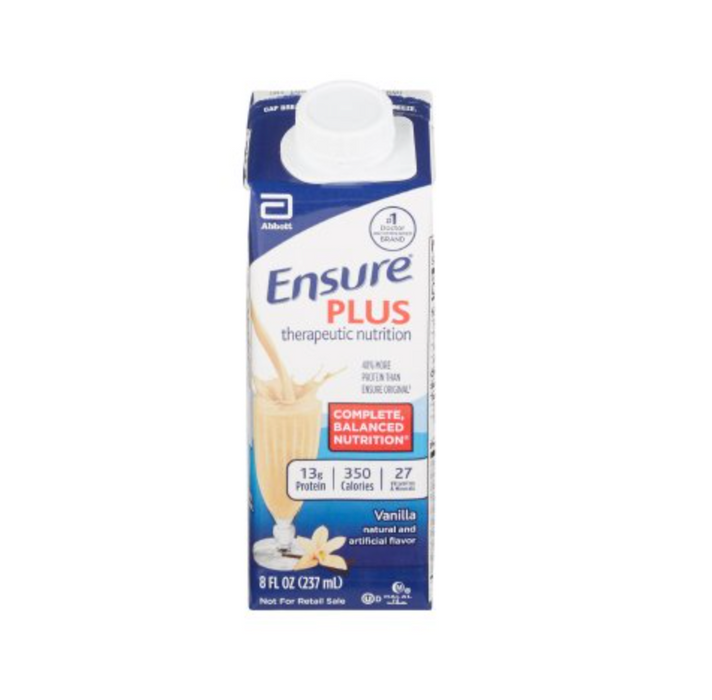 Ensure® Plus Therapeutic Nutrition Shake 8oz - Case of 24 - Medical Supply Surplus