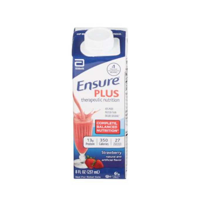 Ensure® Plus Therapeutic Nutrition Shake 8oz - Case of 24 - Medical Supply Surplus