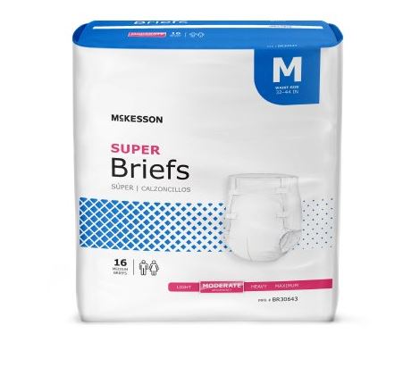 McKesson Super Absorbency Incontinence Briefs - Medical Supply Surplus