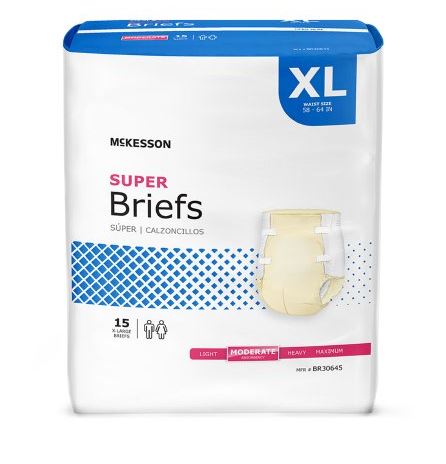 McKesson Super Absorbency Incontinence Briefs - Medical Supply Surplus