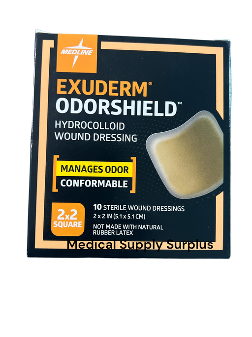 Exuderm Odorshield Hydrocolloid Wound Dressing 2" x 2" - Medical Supply Surplus