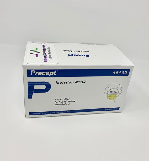 Precept Procedure Mask Pleated Earloops Mask- Case of 500 - Medical Supply Surplus