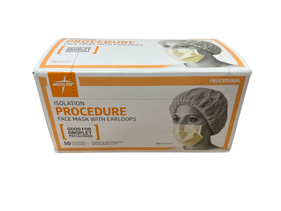 Medline Isolation Procedure Mask with Earloops NON27120 -Case of 300 ...