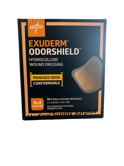 Exuderm Odorshield Hydrocolloid Wound Dressing 4" x 4" - Medical Supply Surplus