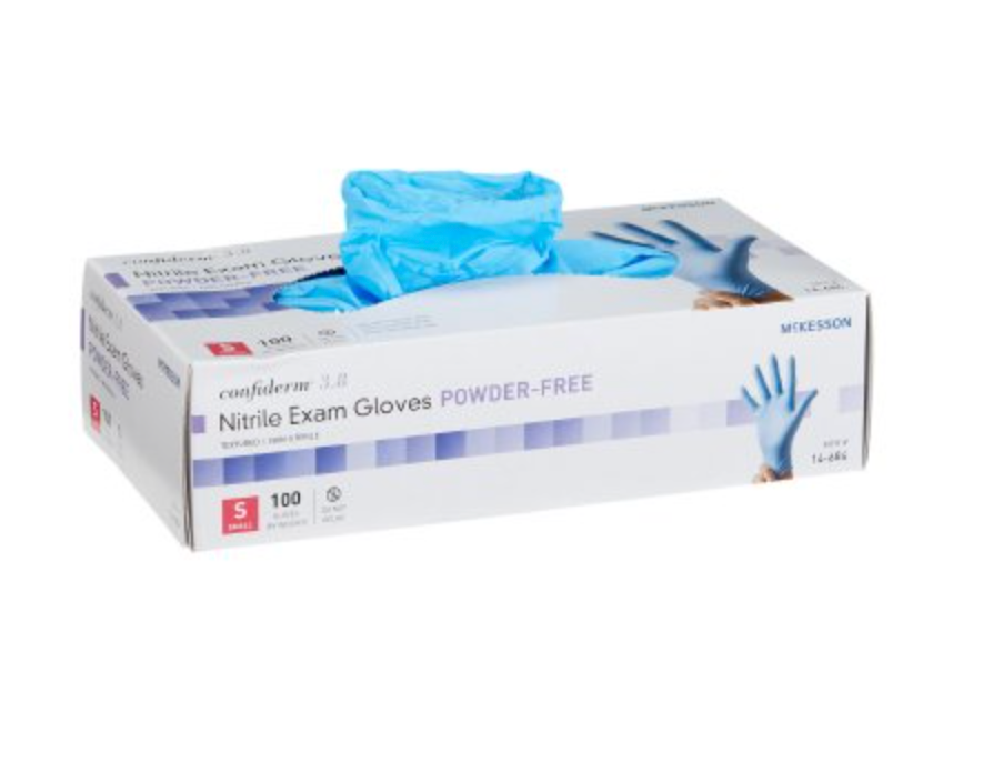 Confiderm® 3.8 Standard Cuff Powder Free Nitrile Exam Gloves- Case of 1000 - Medical Supply Surplus